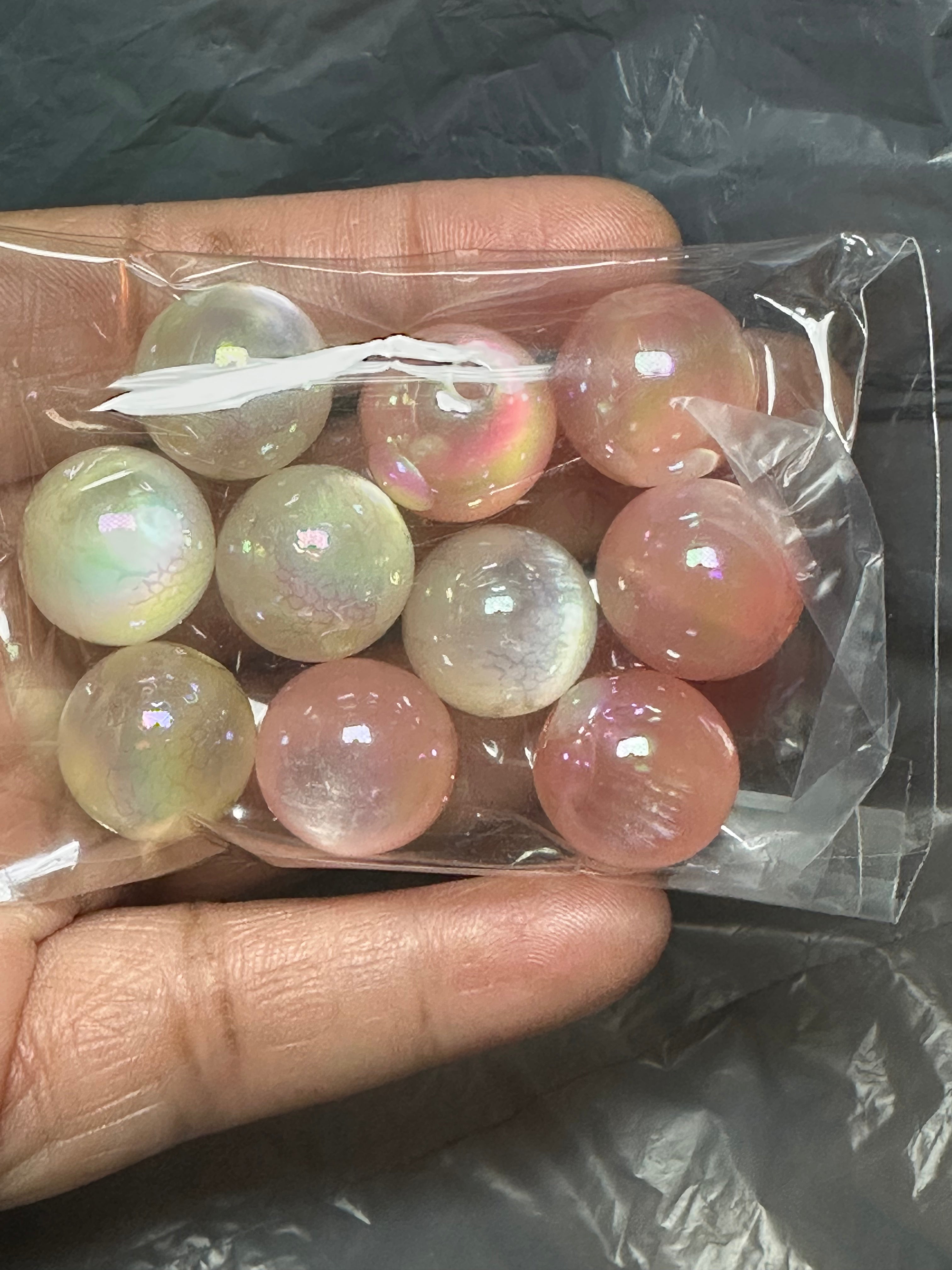 Pink and white 16mm 10pc